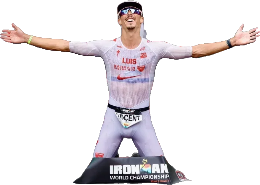 Vincent Luis wins the Ironman World Championship in Kona in Nike Apex